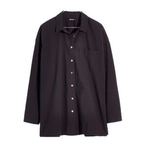 Madewell - NWT Signature Poplin Oversized Button Down Casual Boho Shirt Sz XS